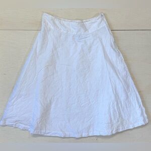 VTG Gap White Eyelet Cotton A-Line Skirt - Size 0 - Lined
